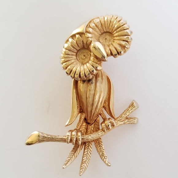 Boucher Jewelry - BOUCHER owl brooch